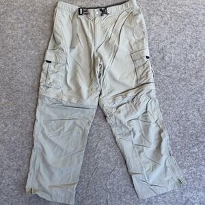 Eastern Mountain Sports Pants Mens 36x30 Gray Convertible Cargo Hiking Zip Off